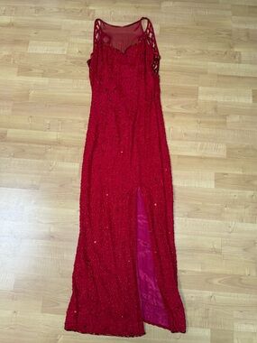 Vintage Silk Beaded Gown